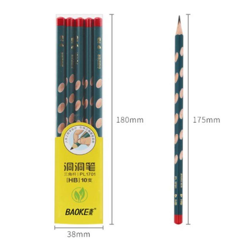 10 cây bút chì 2B định vị BK1702