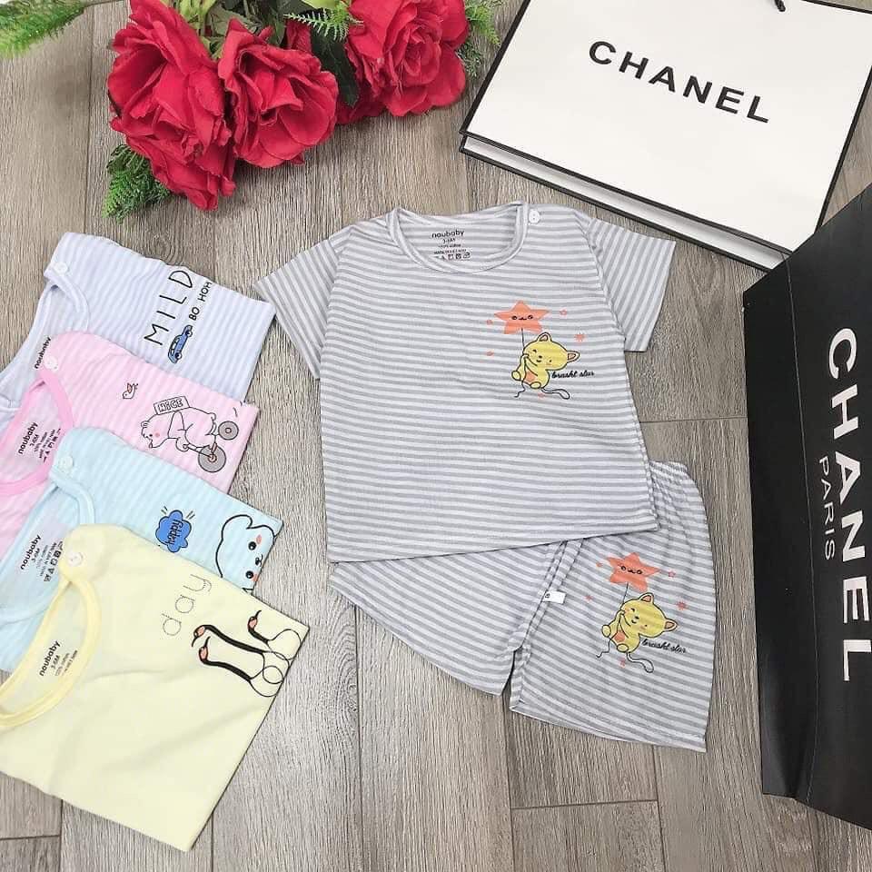 Set 5 bộ quần áo dễ thương mùa hè thoáng mát cho con