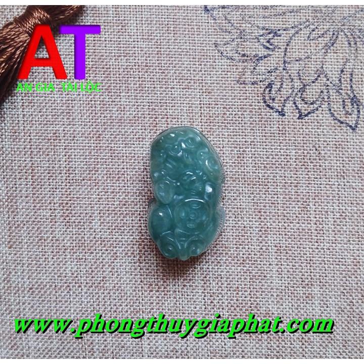 Mặt dây chuyền tỳ hưu cẩm thạch xanh