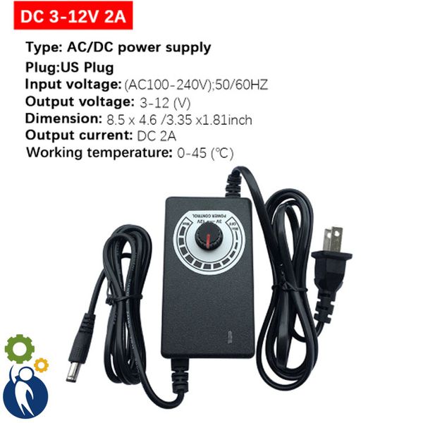 Adapter Điều Chỉnh Điện Áp 3.3-12VDC 2A