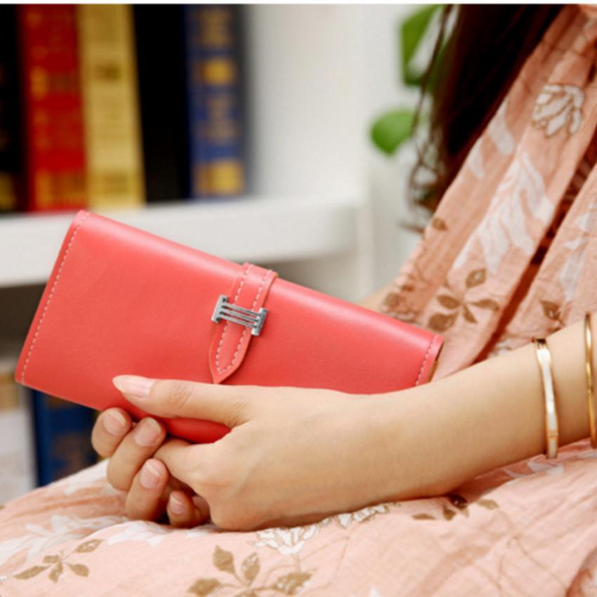 Ví nữ cầm tay phong cách Hàn Quốc 2044429 3  tặng móc khóa da thật cao cấp K 550