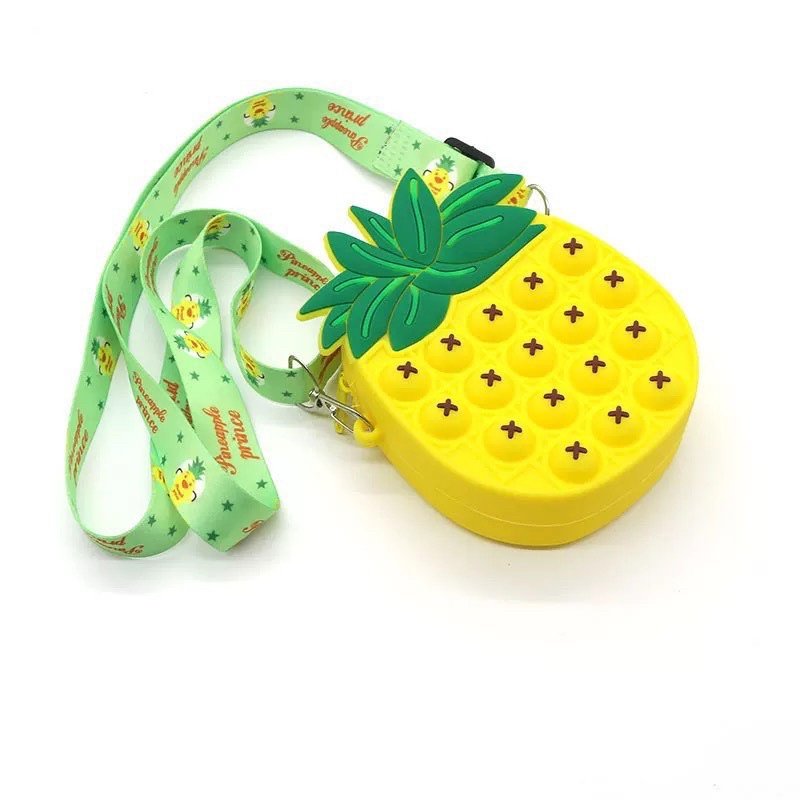Túi Pop It MINI đeo chéo silicon ngựa Pony dễ thương phong cách Hàn Quóc cho bé gái