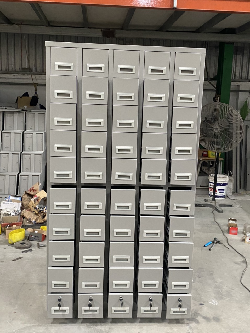 Tủ locker 50 ngăn kéo, tủ locker, tủ sắt locker, tủ sắt 50 cánh để điện thoại