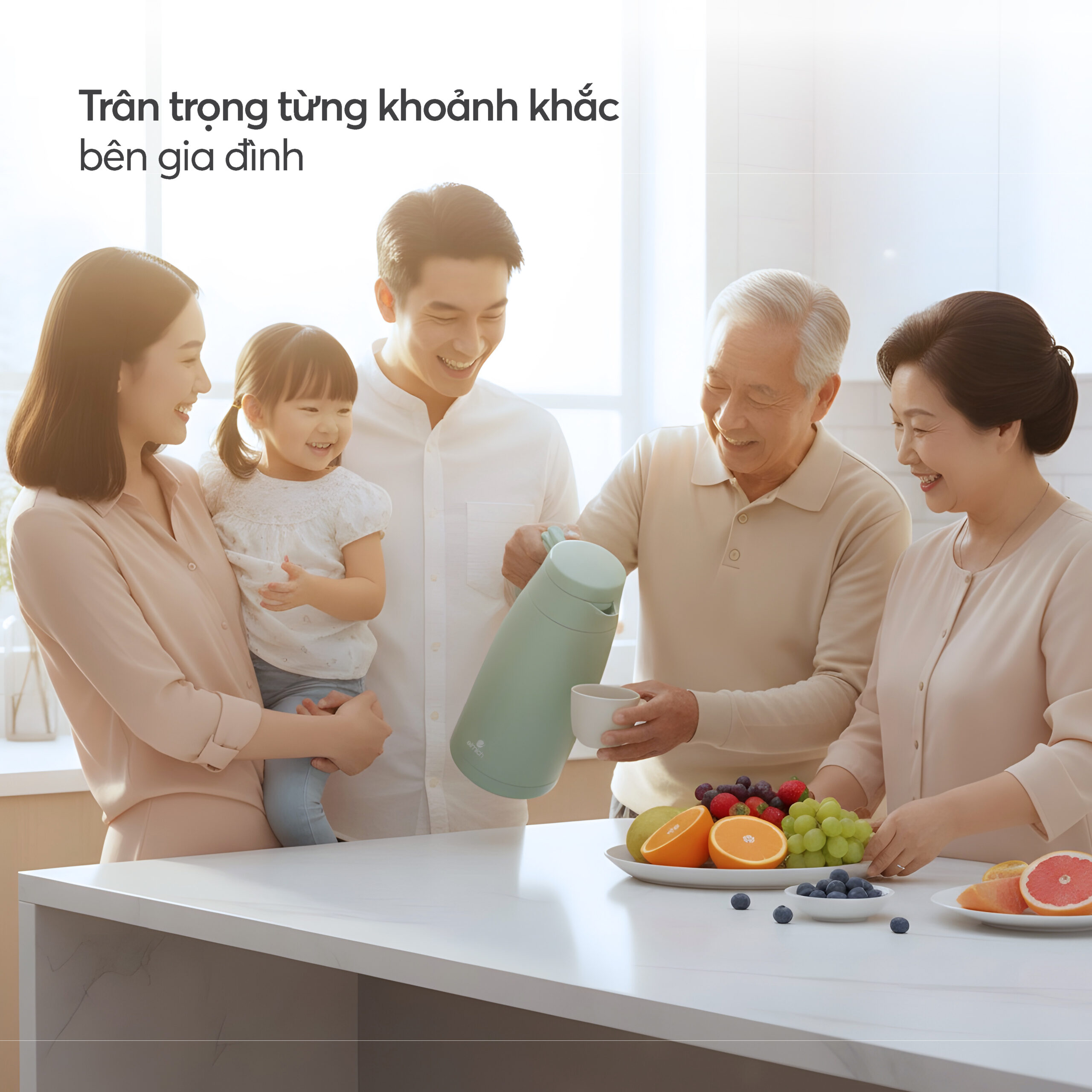 Bình Giữ Nhiệt Gia Đình Elmich EL1292 2L EL1291 1.6L, Hàng Chính Hãng, Inox 304 - JoyMall