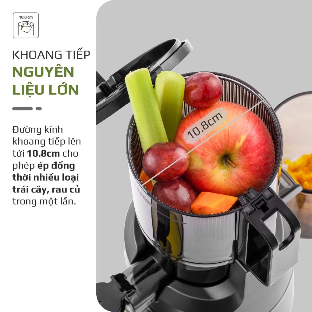 Máy Ép Chậm OLIVO SJ240, Máy Êm Ép Khỏe Dễ Dàng Vệ Sinh Tháo Lắp, Hàng Chính Hãng