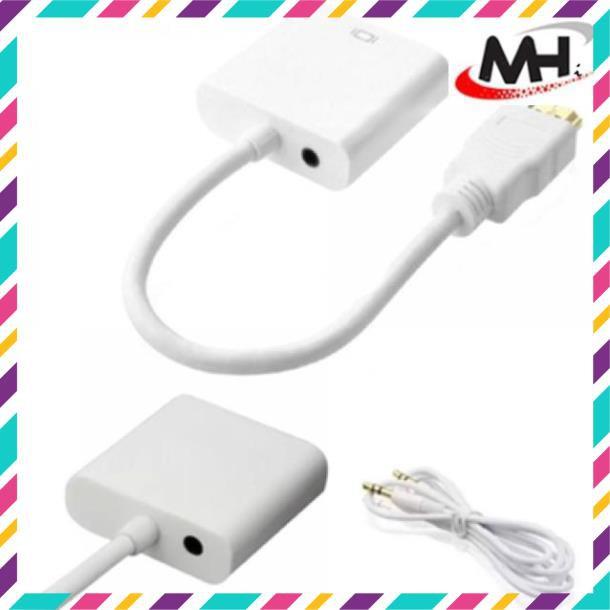 Cáp Chuyển Đổi HDMI ra VGA có Audio -Cam kết chất lượng 100