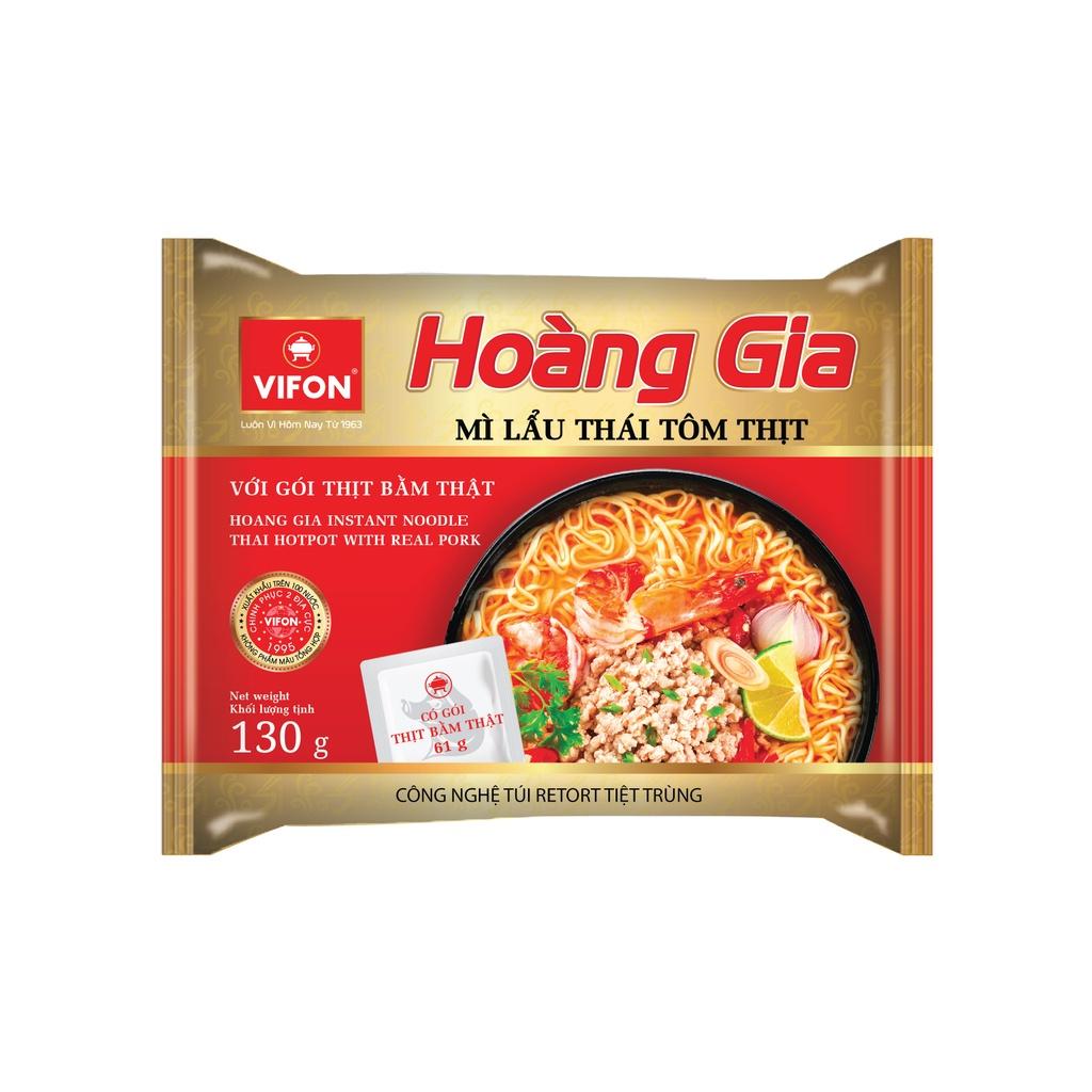 Thùng 18 Mì Lẩu Thái Tôm Thịt  HOÀNG GIA VIFON (130gr / Gói)