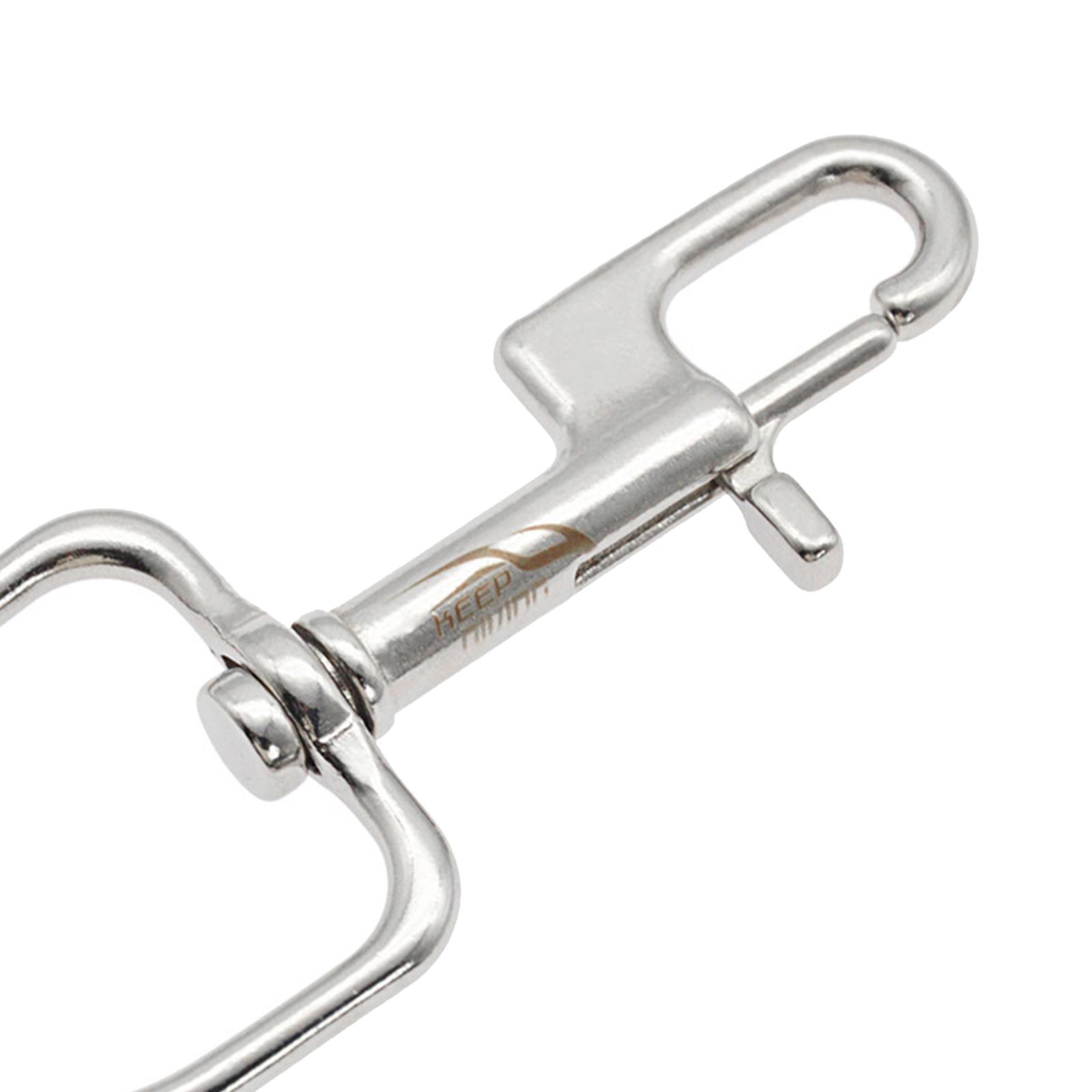 2xStainless Steel Swivel Bolt Snap Hook Clip Scuba Diving 110mm Single Ended