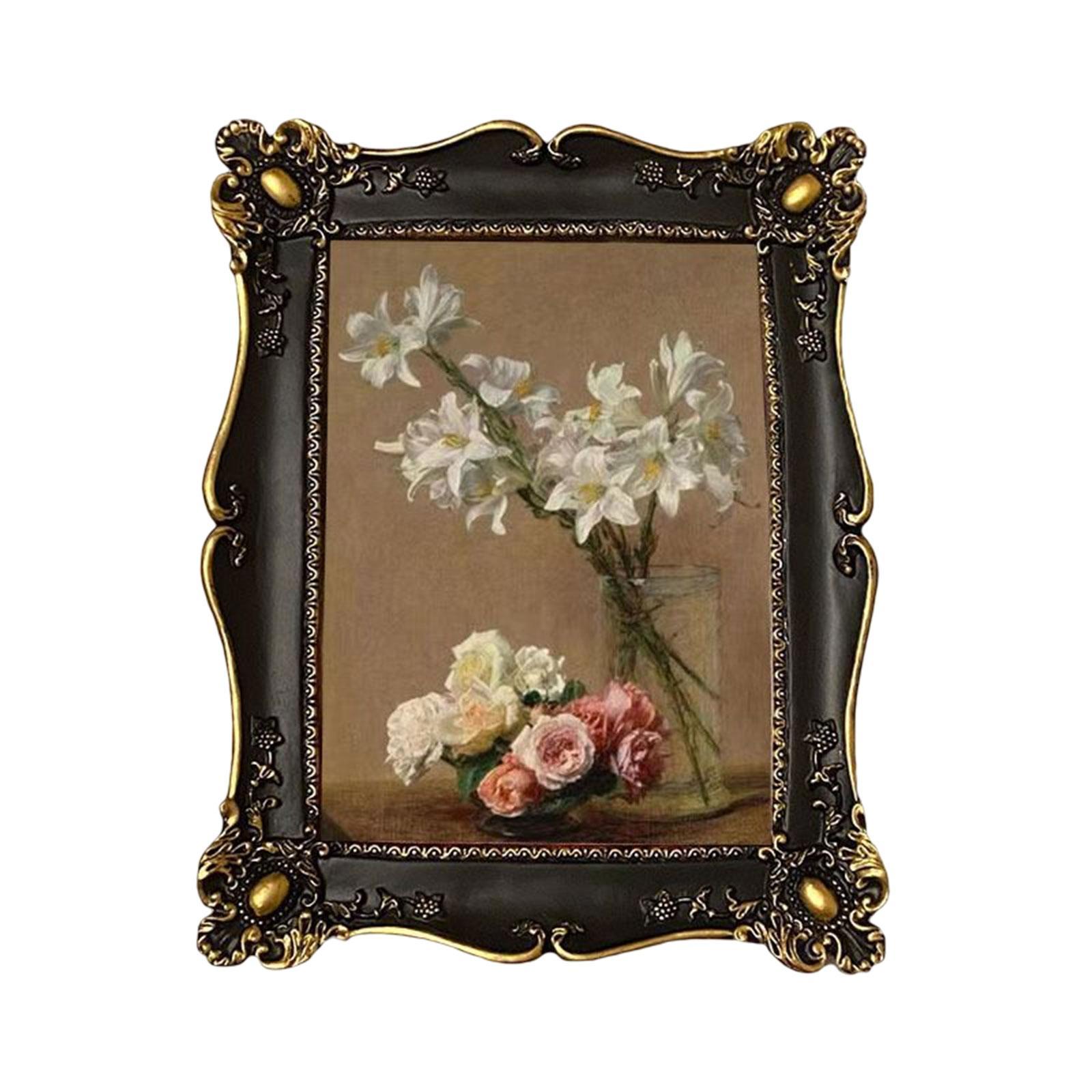 Retro Style Photo Frame 7in Tabletop Hanging Picture Display ...