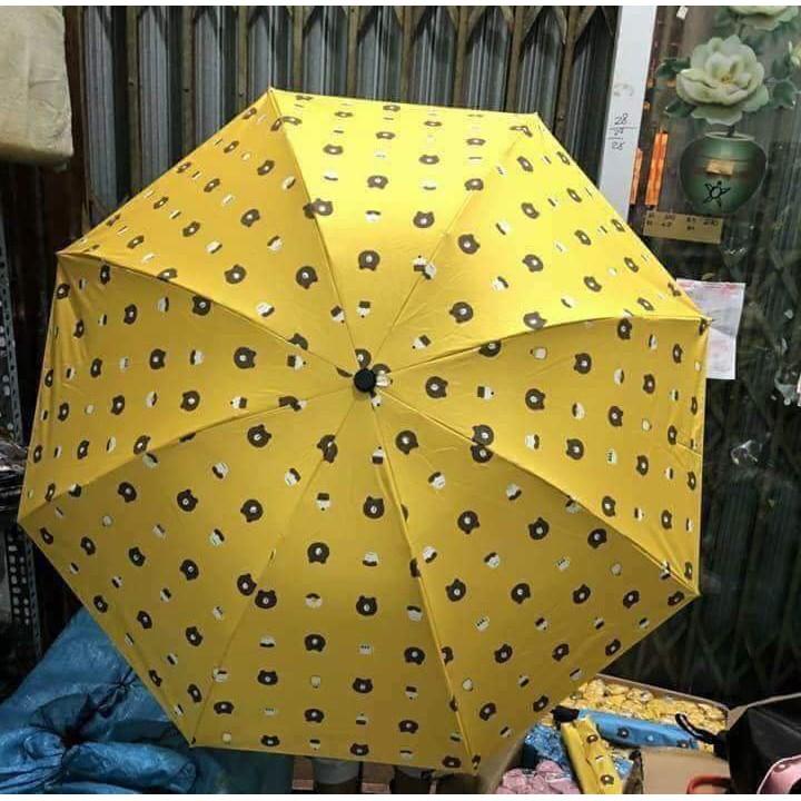Ô dù đi mưa che nắng hình gấu Brown chống tia uv