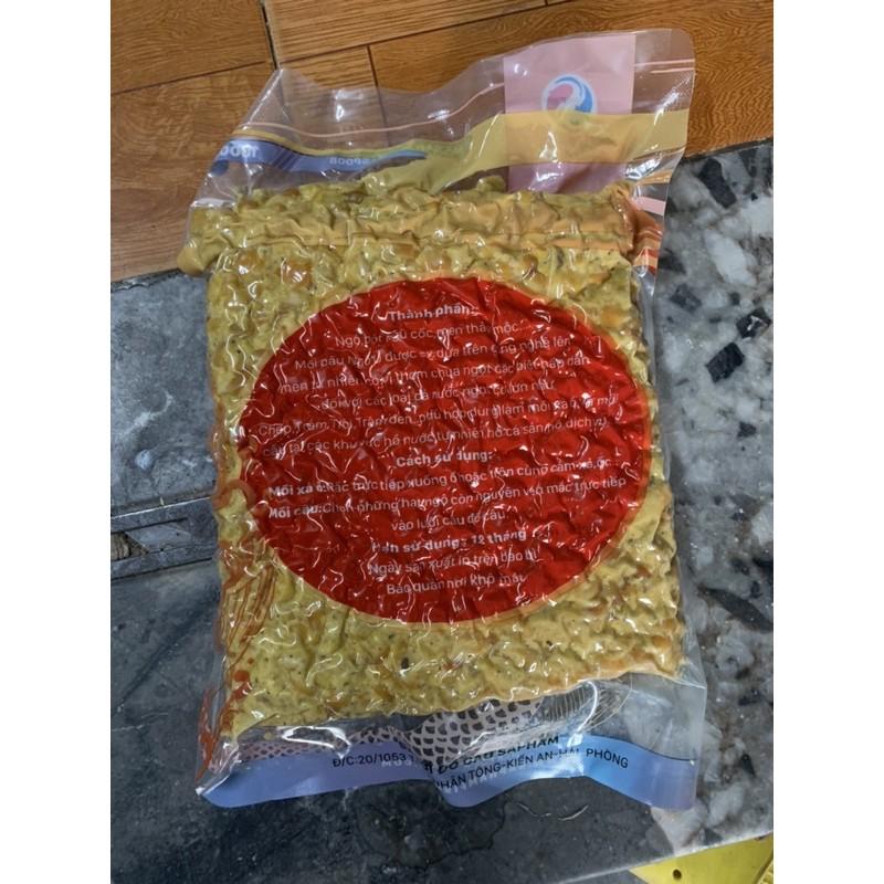 Mồi câu ngô ủ 1 gói = 1kg bắt cá trắm + chép + trôi + rô phi mồi siêu nhậy