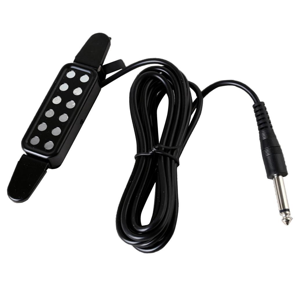 12 Sound Hole Pickup Acoustic Electric Transducer Acoustic Guitar