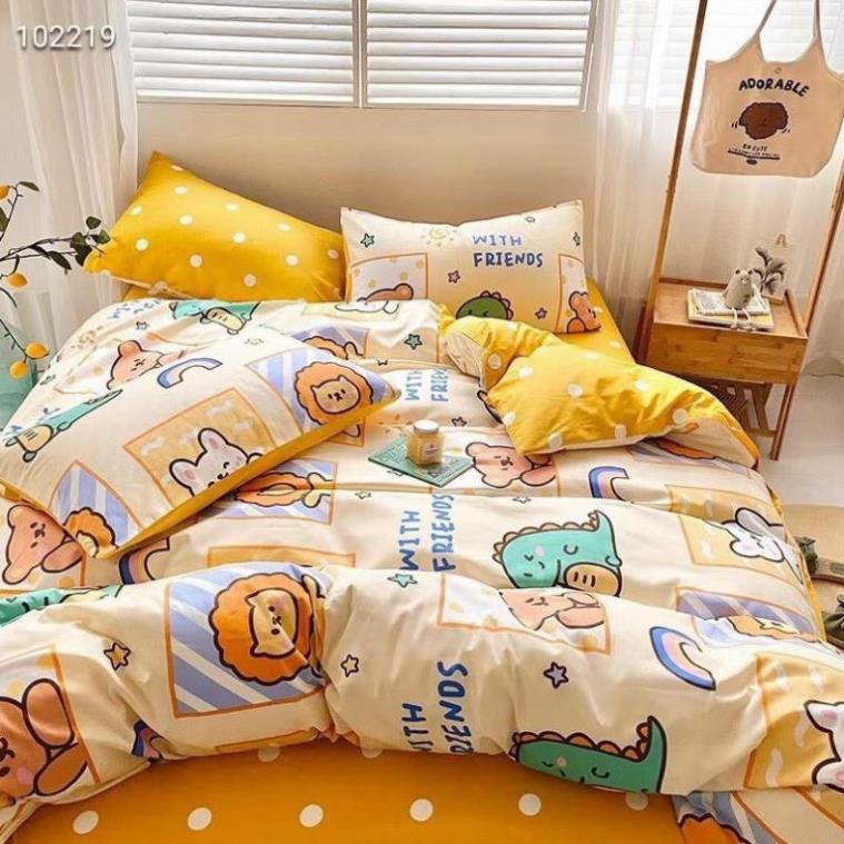 Bộ chăn ga gối Cotton Living 100% đủ size giường nệm 1m2 đến 2m*2m2
