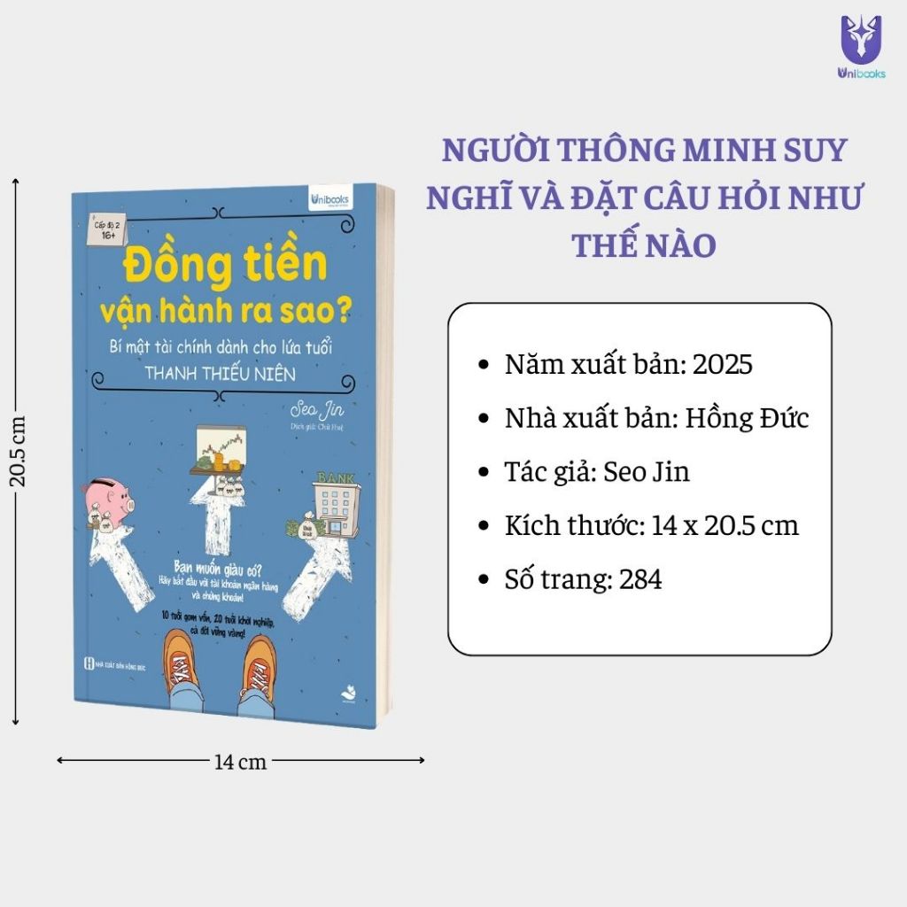 Sách - Đồng Tiền Vận Hành Ra Sao? Bí Mật Tài Chính Dành Cho Lứa Tuổi Thanh Thiếu Niên 16+ Unibooks