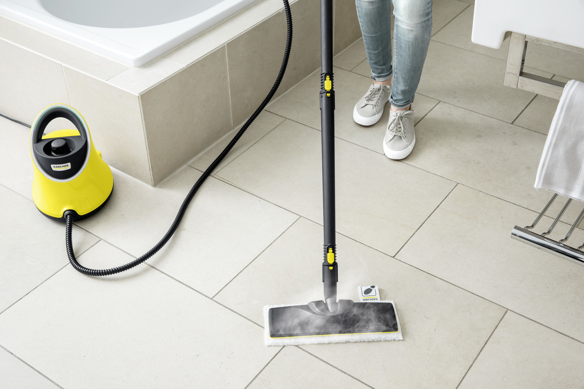 Combo Máy làm sạch bằng hơi nước Karcher SC 2 Deluxe EasyFix và thanh giặt hơi nước