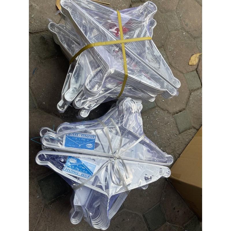 Combo 10 mắc nhôm treo phơi quần áo loại dày đẹp