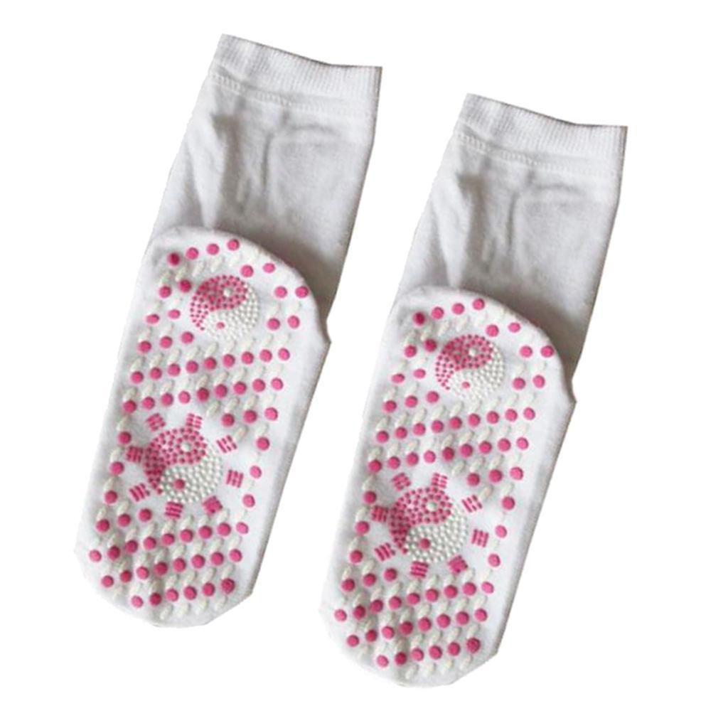 Socks Self Heating Warm Tourmaline Socks White