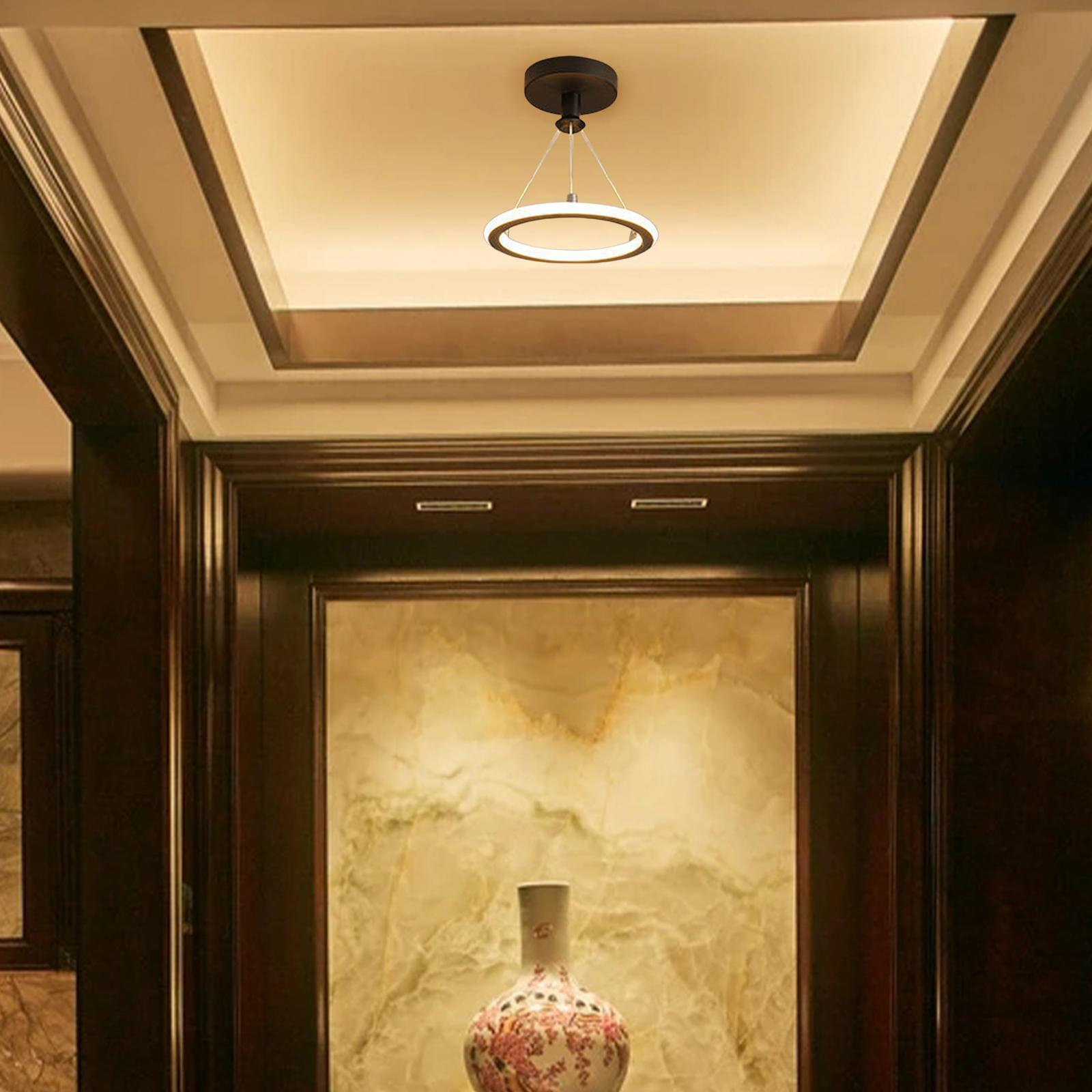 Modern Pendant Light Bar Lamp Room Decor LED Ceiling Lights Hotel Lighting Black