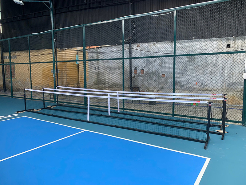 Trụ pickleball Vifa 303701P nặng 20kg, kích thước thép hộp vuông 40*40cm, đạt tiêu chuẩn,dễ dàng tháo lắp khi cần thiết