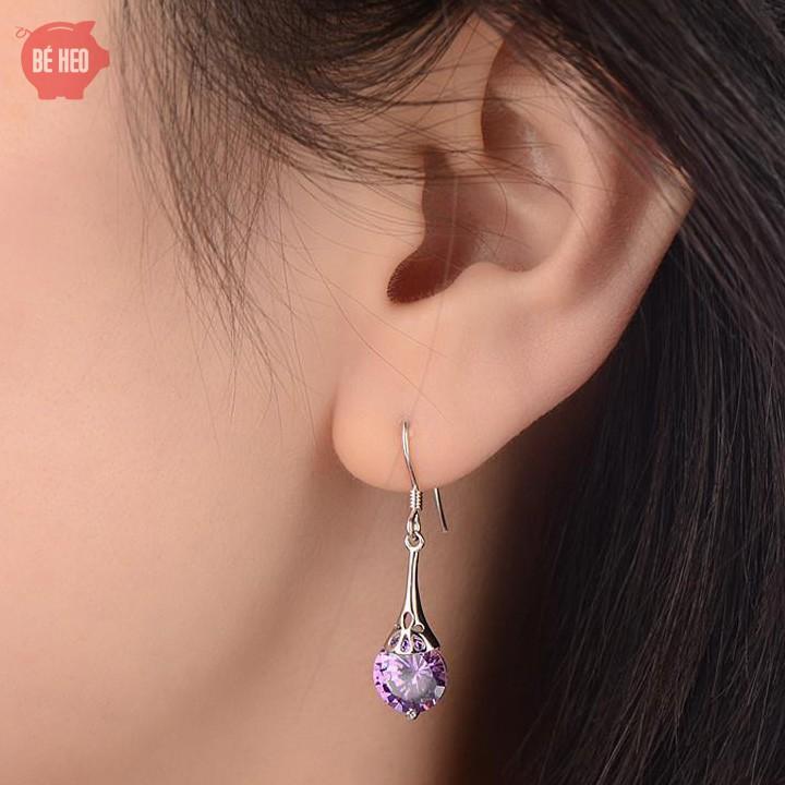 Bông tai nữ giọt nước - Trang sức Bé Heo BHBT447