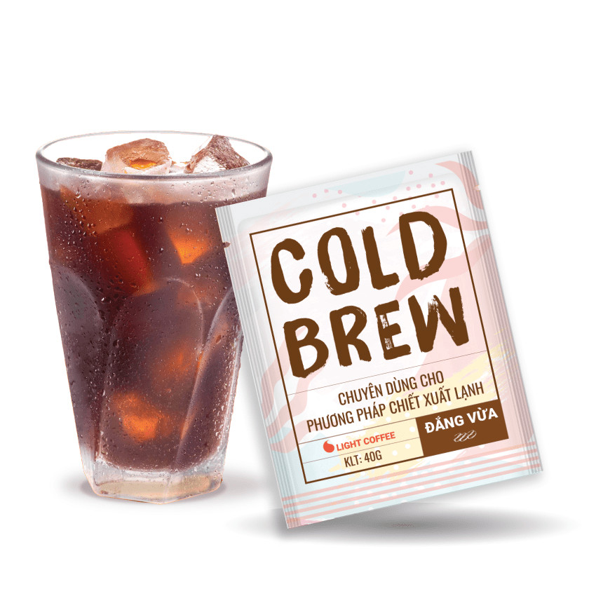 Cà phê pha Cold brew Light Coffee đắng vừa - túi 40gr