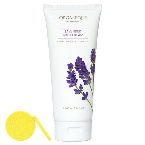 Kem Dưỡng Thể Organique Lavender Body Cream (200ml) - Tặng Kèm Mút Rửa Mặt