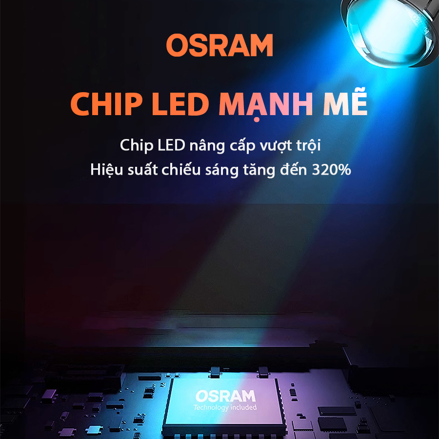 Hình ảnh Combo 2 Bóng Đèn Bi LED Advance Hiệu Suất Cao OSRAM LEDPES109-BK LHD 12V 55/60W