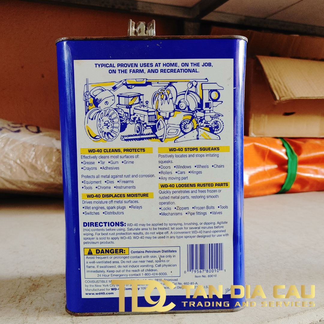 Dầu Chống Rỉ Sét, Bôi Trơn Đa Năng WD40 4l - Tandiacau