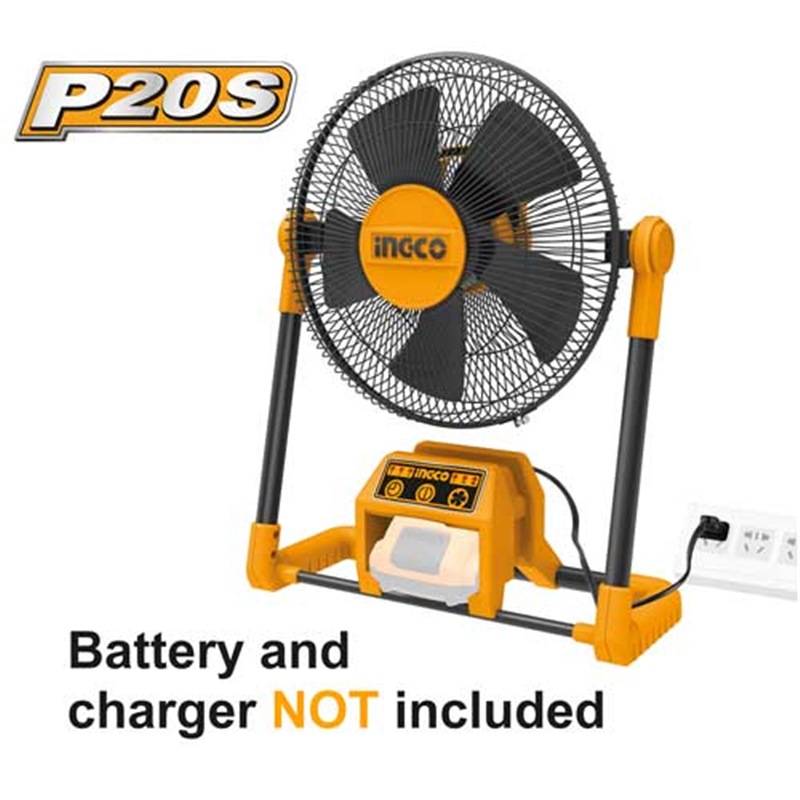 Quạt gió dùng pin 20V Ingco CFALI2001 KHÔNG BAO GỒM PIN VÀ SẠC