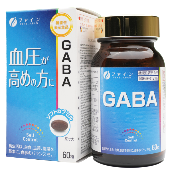 Viên Uống GABA Hỗ Trợ Điều Hòa Huyết Áp Fine Japan - Nhật Bản