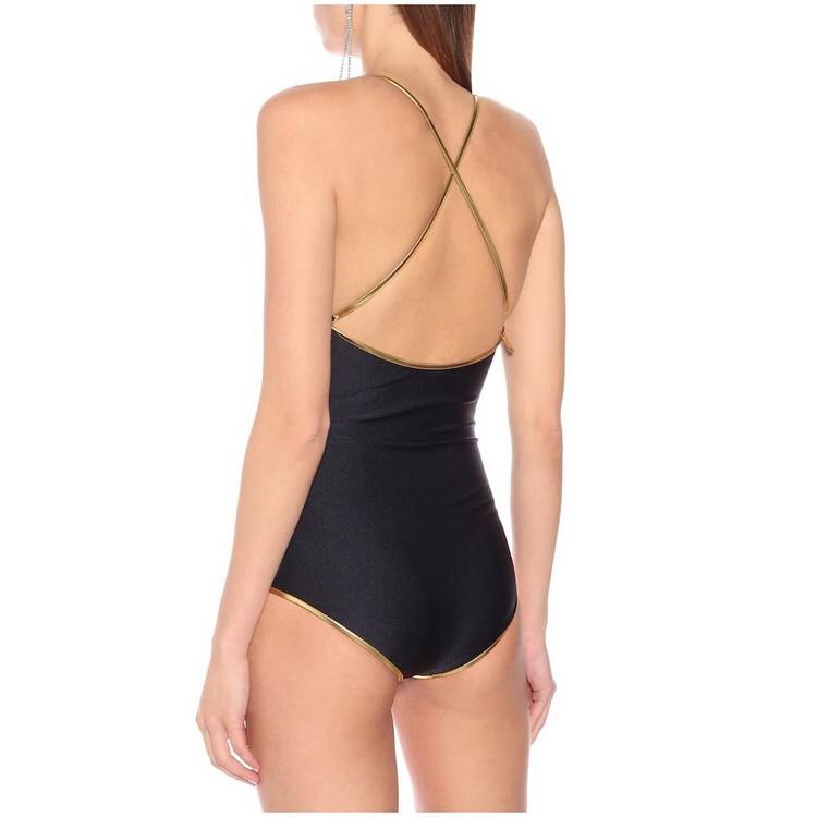 Áo Bơi Nữ Một Mảnh Viền Nhũ, Áo Tắm Bikini Sexy Cao Cấp W330