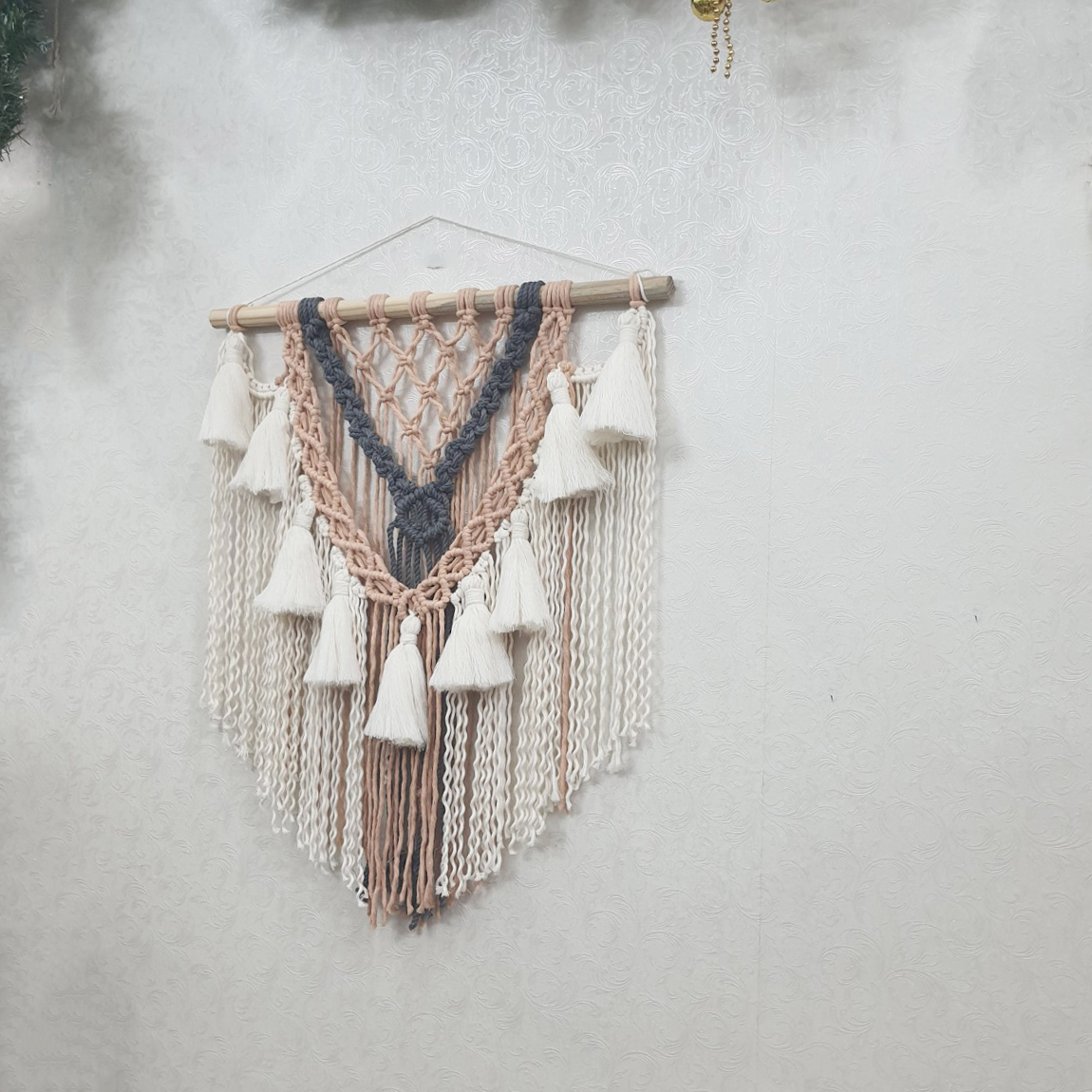 Mành macrame trang trí nhà cửa