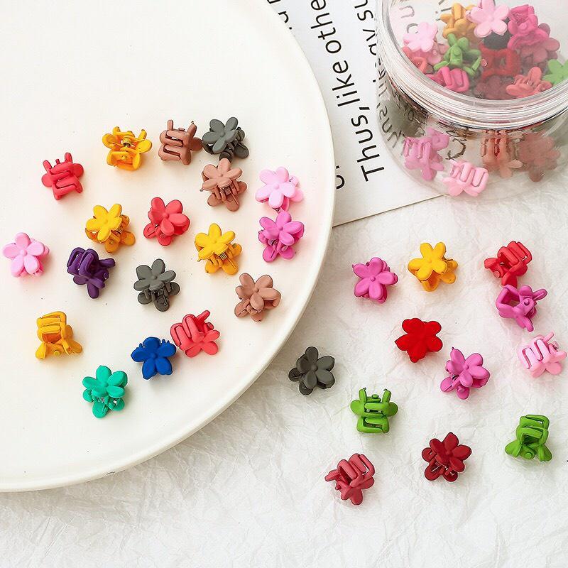 SET 14 - KẸP MINI HOA NHÍ HOẶC TRÒN MIX MÀU ĐÁNG YÊU CHO BÉ - NUNAM SHOP