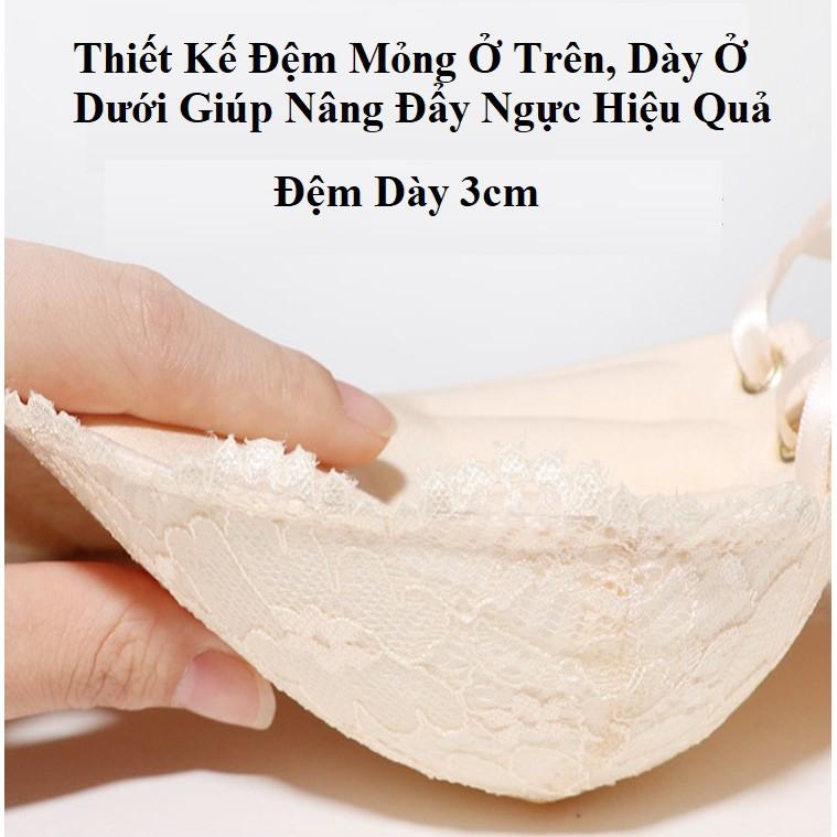 Áo Cúp Ngực Không Dây Quả Ngang Dây Rút 692