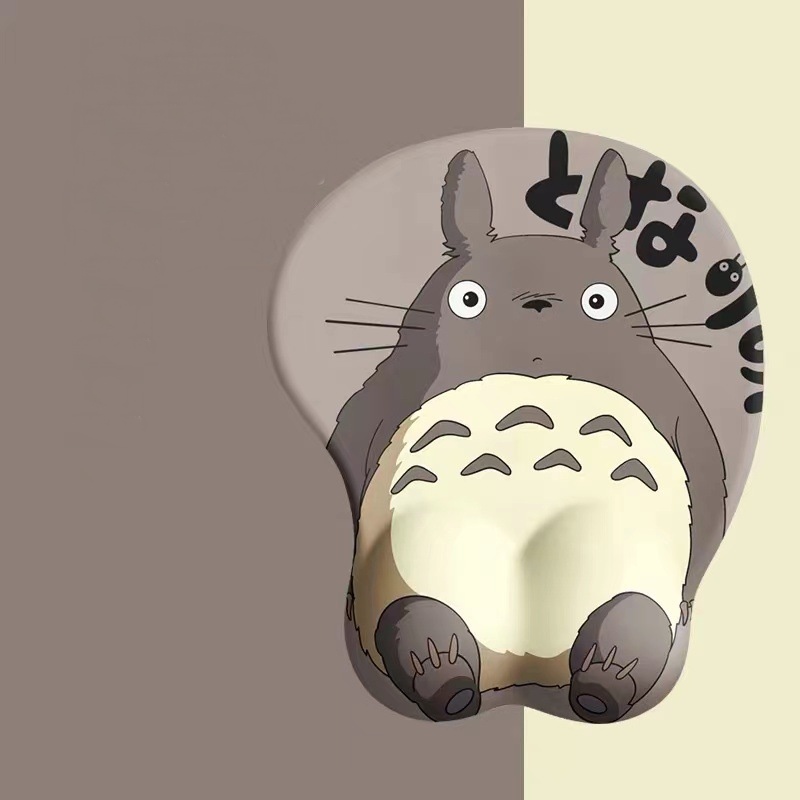 Miếng Lót Chuột Mouse Pad Có Đệm Cổ Tay Hình TOTORO 3D_ Hàng chính hãng