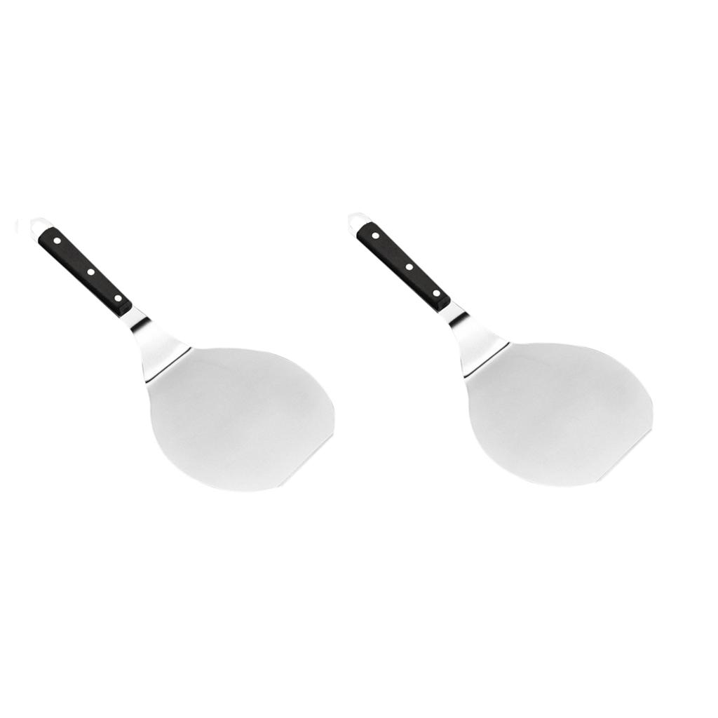 2x Stainless Steel Pizza Peel Pizza Spatula Pizza Paddle with Plastic Handle