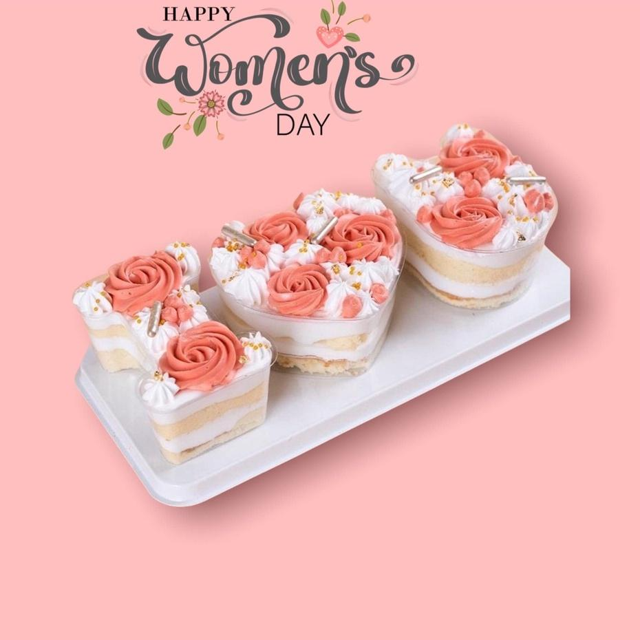 5 Bộ - Set Chữ I ️ U Đựng Bánh Lạnh - Tiramisu - Mousse - Panna Cotta - Tặng Quà Valentine