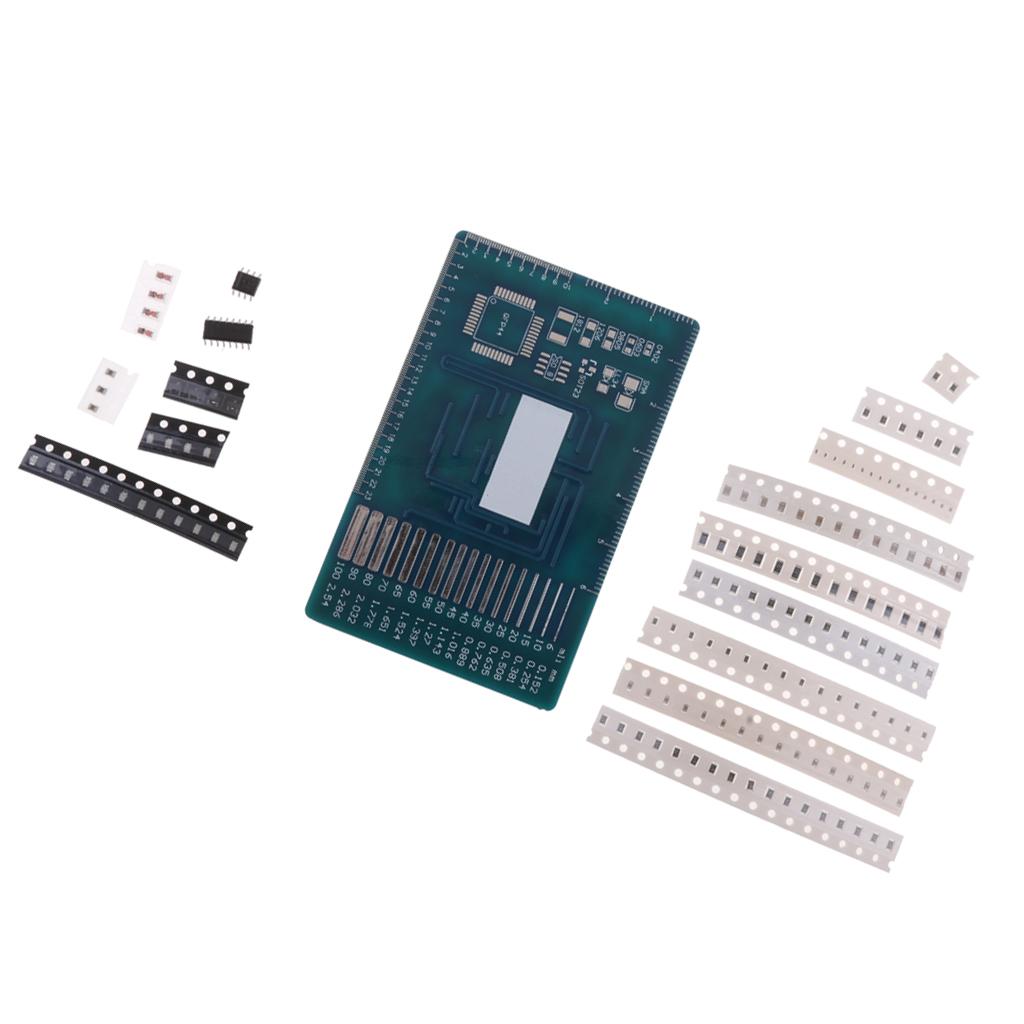 SMD DIY Hàn LED Thành Phần Thực Hành Ban Kỹ Năng Tập/Phần Mô Đun 81X55 Mm