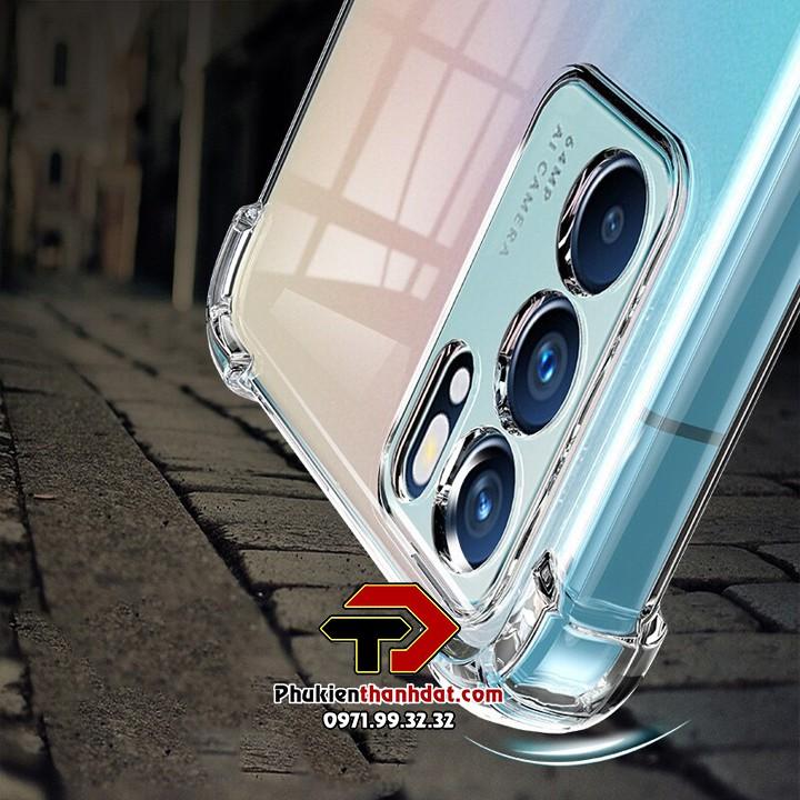 Ốp lưng dành cho OPPO Reno6 5G, Reno6 Z 5G trong suốt chống sốc bảo vệ camera sau