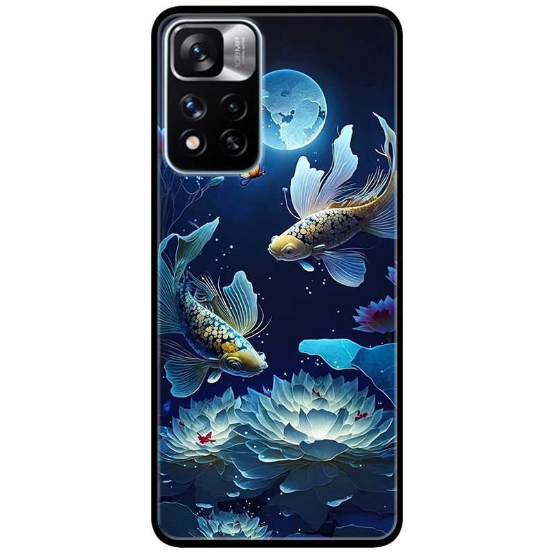 Ốp lưng cho Xiaomi Redmi Note 11 - 11S 4G - Redmi Note 11 5G - 11 Pro Q.Tế - 11 Pro N.Địa - Đôi Cá Đem - Hàng Chính Hãng