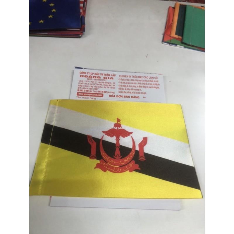 Quốc kỳ Brunei để bàn 14x21cm