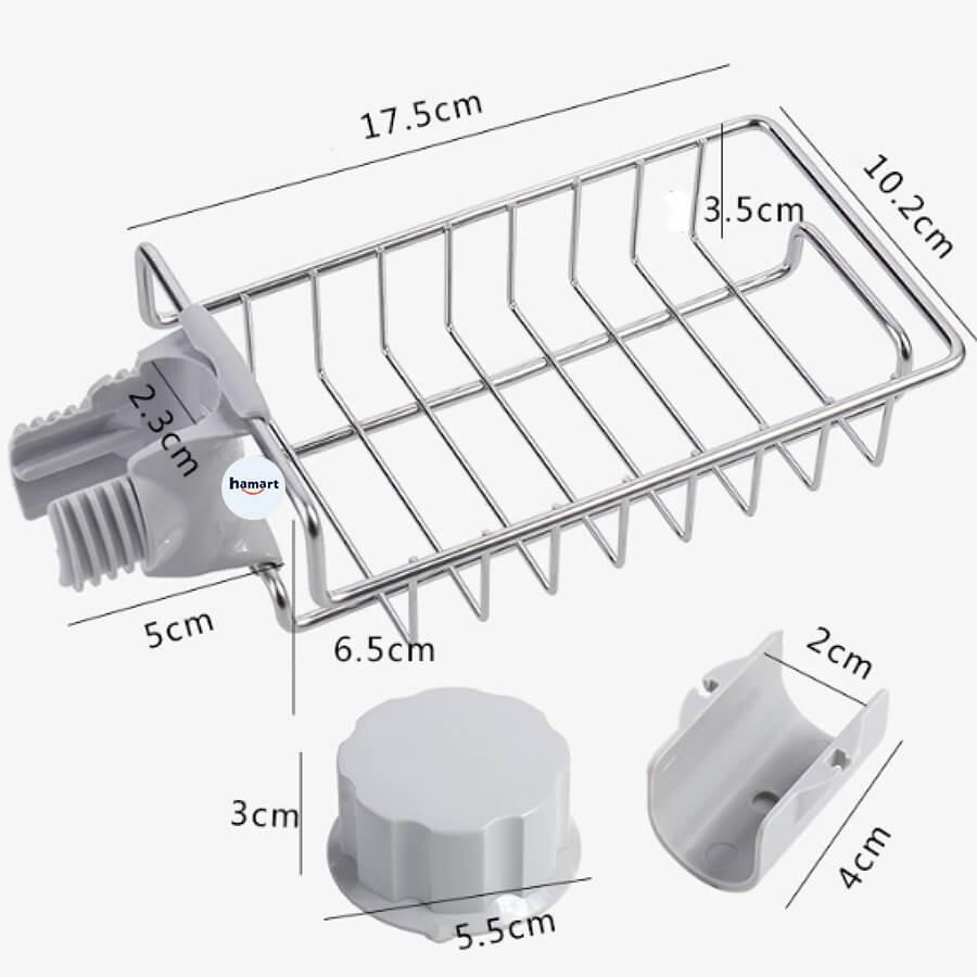 Giá Treo Bồn Rửa Bát INOX Treo Đồ Nhà Bếp Giá Treo Vòi Sen Nhà Tắm Đa Năng Cao Cấp Tiện Dụng