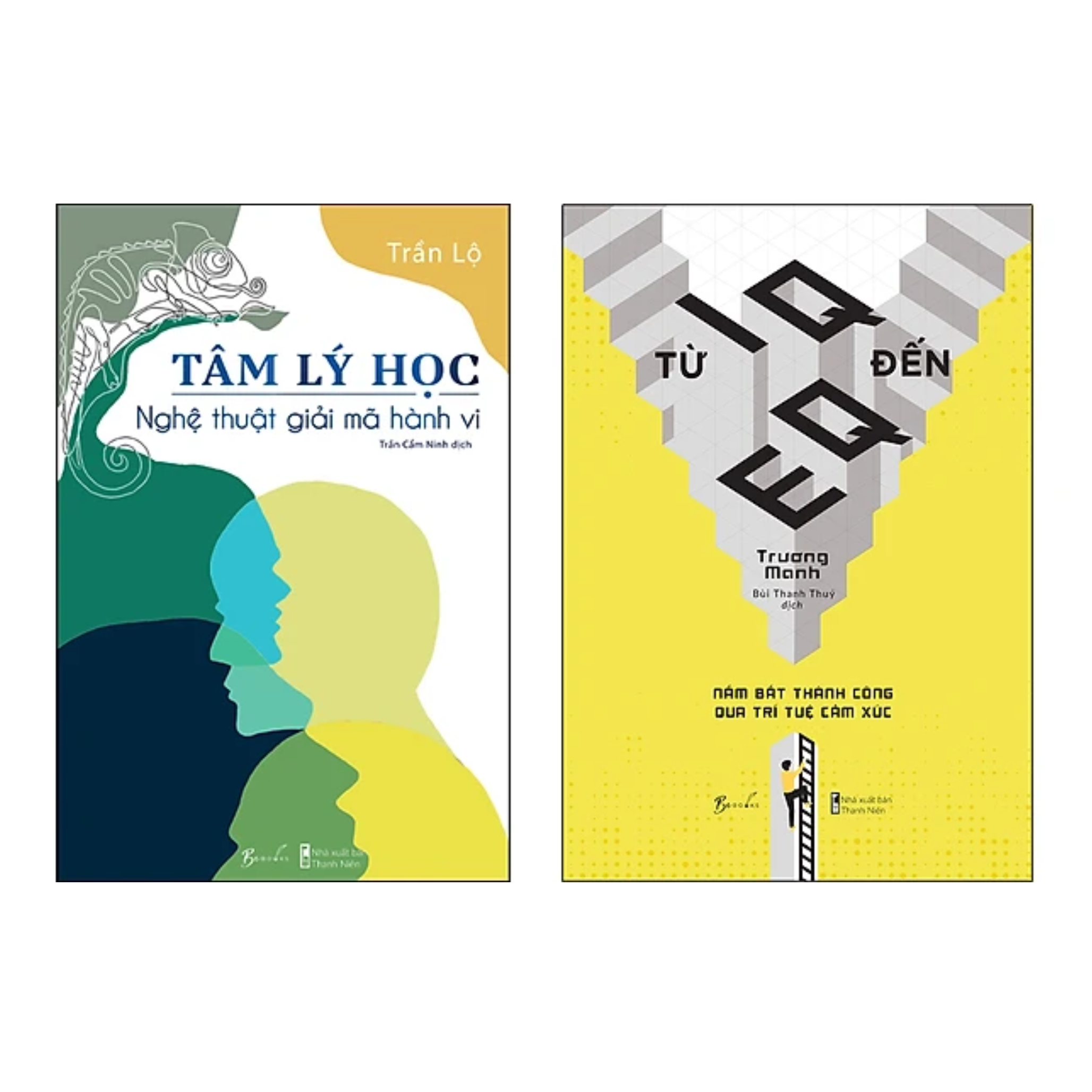 Combo 2 Cuốn Sách Tư Duy: Tâm Lý Học - Nghệ Thuật Giải Mã Hành Vi + Từ IQ Đến EQ - Nắm Bắt Thành Công Qua Trí Tuệ Cảm Xúc 