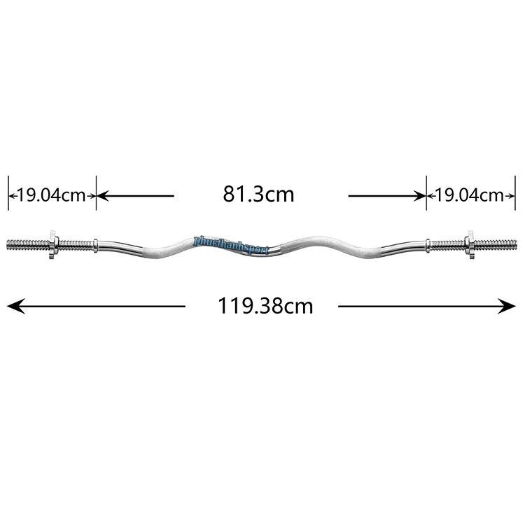 Đòn tạ chữ z 1m2 xi mạ Inox