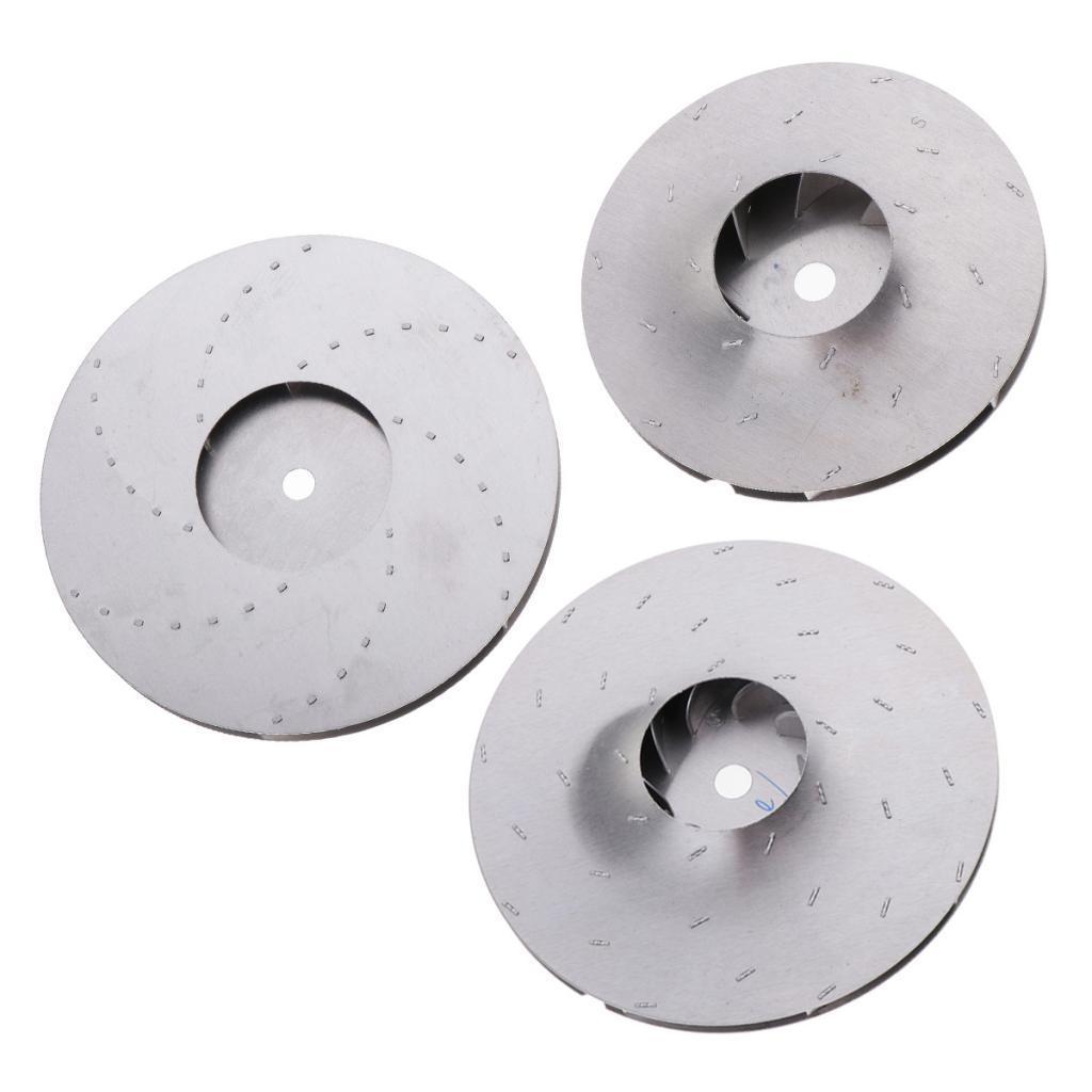 Vacuum Cleaner Accessory Motor Rotating Fan 4.4"/5"/3.4" 8mm Hole Aluminum