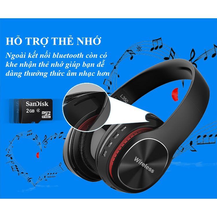 Tai Nghe Chống Ồn ️️ Tai Nghe Chụp Tai Âm Thanh Sống Động - Tai Nghe Bluetooth L350 Lọc Tạp Âm, Giảm Tiếng Ồn