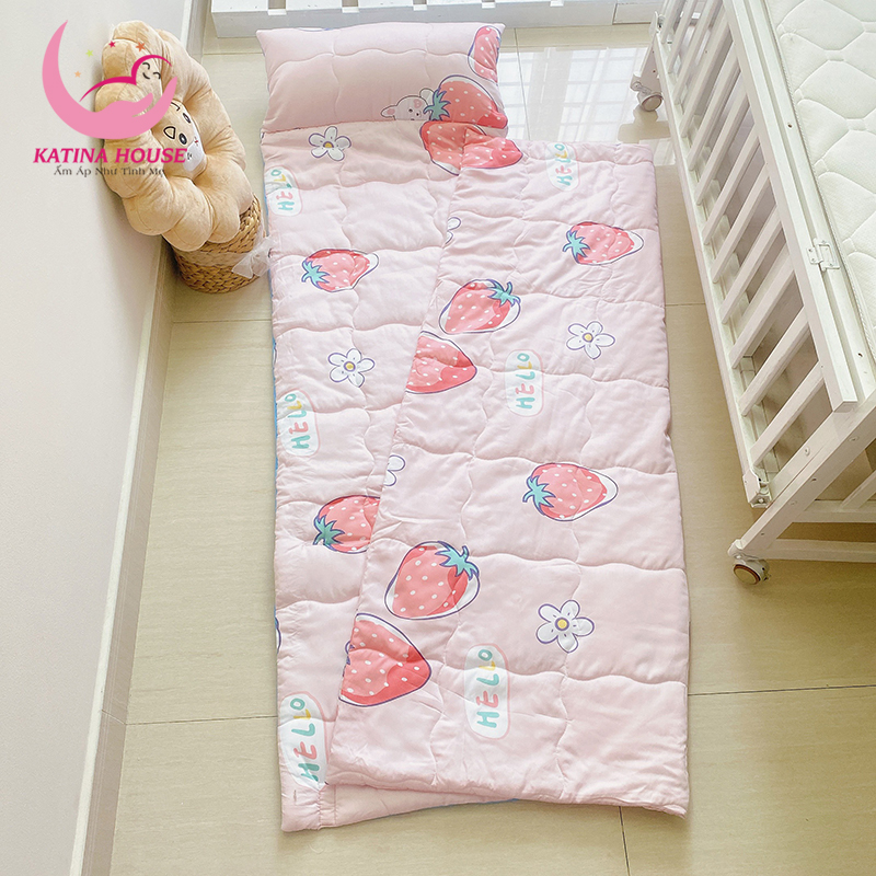 Túi ngủ cho bé tiểu học 60x175cm, vải tencel mềm mịn, thoáng mát