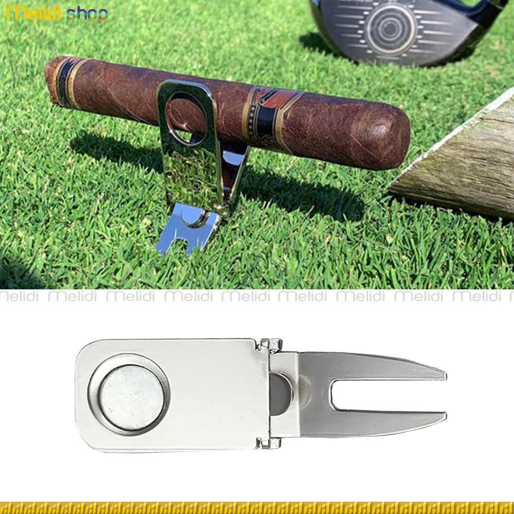 COHI LX2 - Gác Cigar 1 Điếu Đa Năng Cho Người Chơi Golf, Du Lịch, Camping, Có Nam Châm Kẹp Gắn Cột Tiện Lợi Cigar Holder, Stand