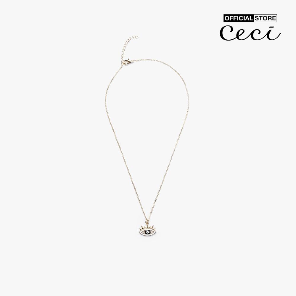 CECI - Dây chuyền nữ sợi mảnh phối hình mắt độc đáo CC4-01000203-01