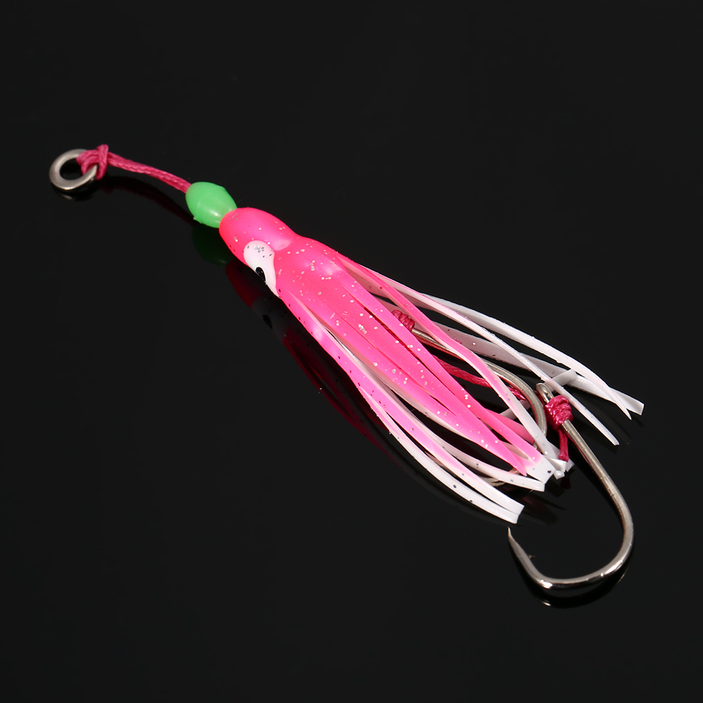 2 Mồi Câu Cá Hình Bạch Tuột Mềm Có Lưỡi Câu